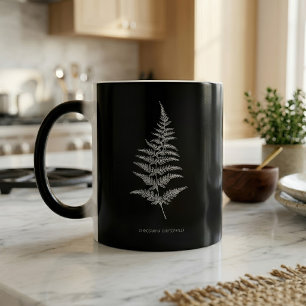 Mug Magic Fern - Gymnogramma Chrysophylla. Effet de rayons X