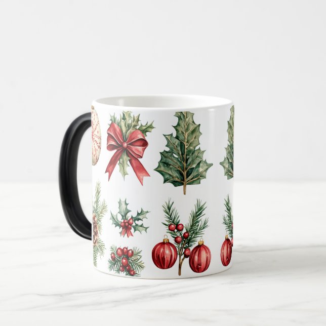 Mug Magic Festive Vintage Christmas (Devant gauche)
