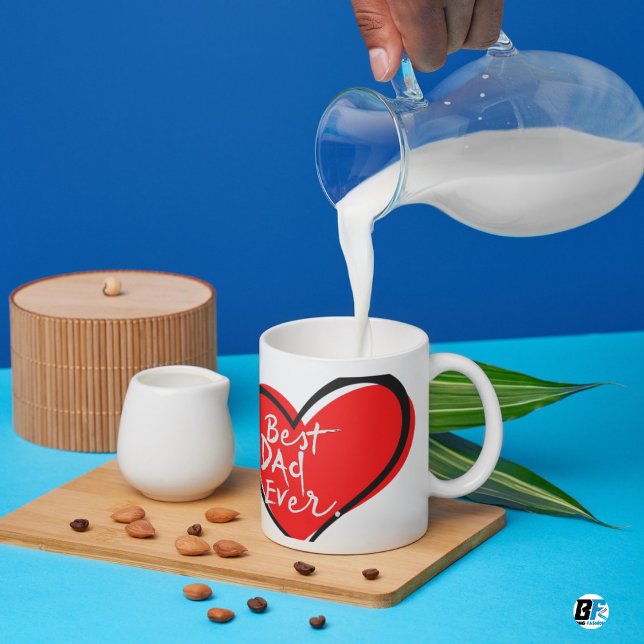 Mug Magic Fête des pères photo moderne de Best Dad Ever (Créateur téléchargé)