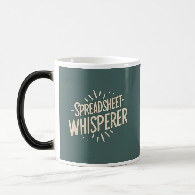 Mug Magic Feuille De Calcul Whisperer Office Humour Pour Hom (Gauche)