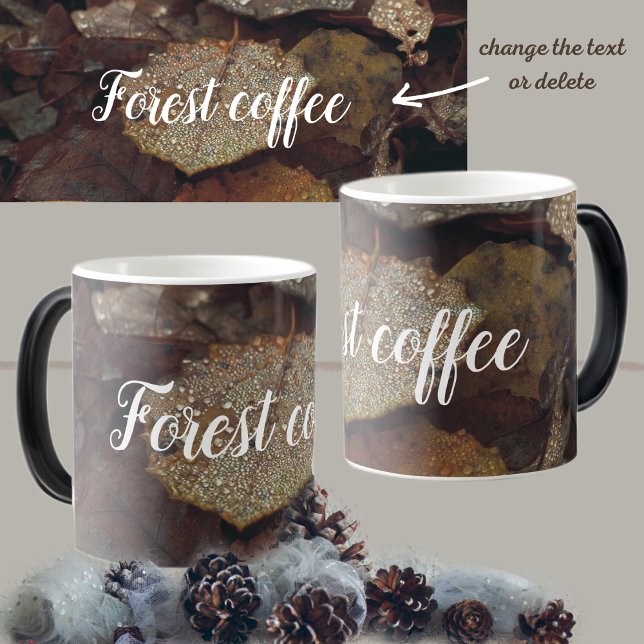 Mug Magic feuilles Brown tombés après la pluie (Créateur téléchargé)