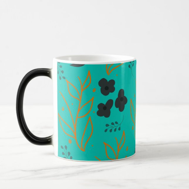 Mug Magic Feuilles et fleurs (Gauche)