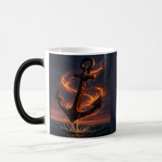 Mug Magic Fiery Rustic Anchor – Nautical Fantasy Wall Art