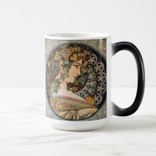 Mug Magic Fille aux Cheveux de Lierre Peinture d'Alphonse Mu
