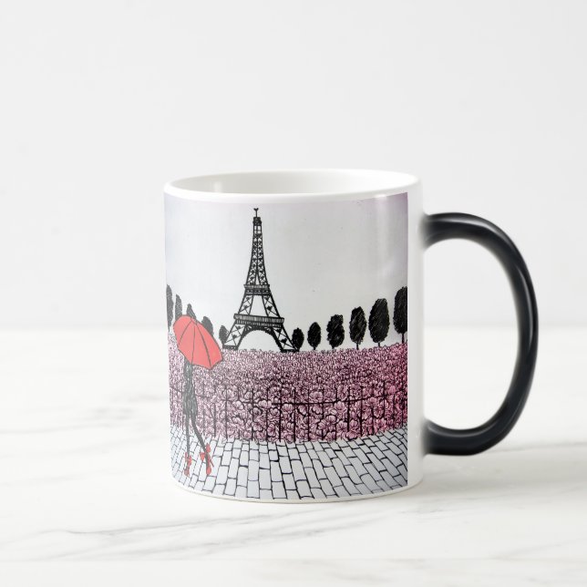 Mug Magic fille parisienne (Droite)