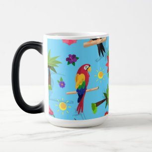 Mug Magic Flamant rose Toucan Et Arara Motif Oiseaux Sans Me