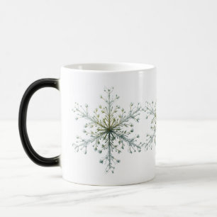 Mug Magic Fleur congelée - Flocon de neige botanique pour