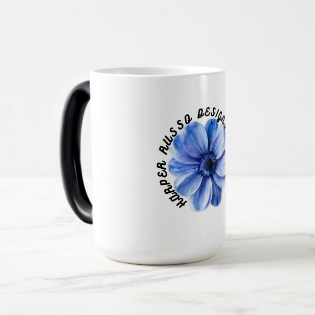 Mug Magic Fleur d'art Blue Serenity (Devant gauche)
