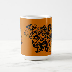 Mug Magic Fleur de la femme W que plus se courbe ! Styliste