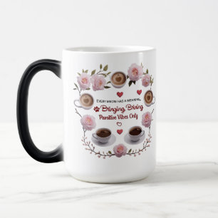 Mug Magic Fleur de pawsitive - Morphage magique de café de c