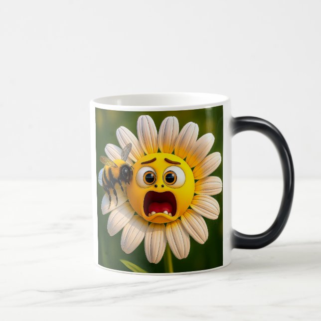 Mug Magic  fleur drôle abeille (Droite)