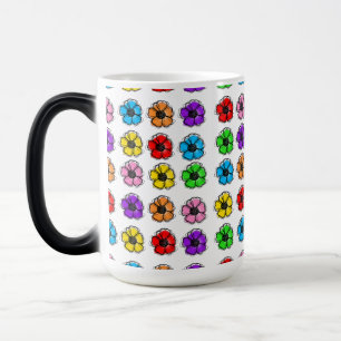 Mug Magic Fleur Floral Doodle Line Art Aquarelle Abstraite