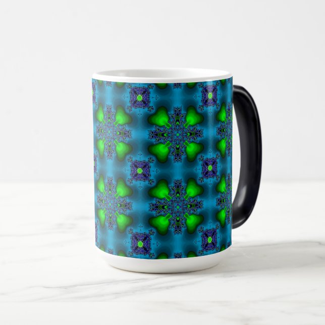 Mug Magic Fleurs Artdeco dans le style rétro (Devant droit)