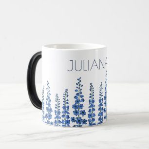 Mug Magic Fleurs de Delphinium Bleu de juillet