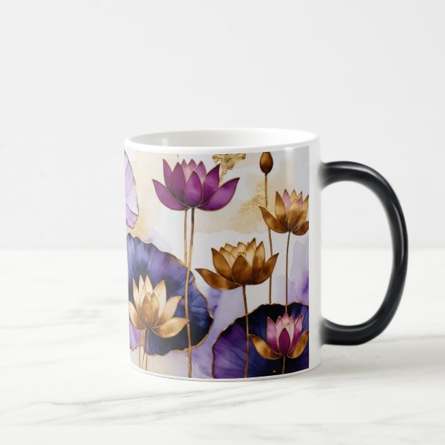 Mug Magic Fleurs de Lotus décoratives Design #1 (Droite)