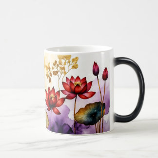 Mug Magic Fleurs de Lotus décoratives Design #2