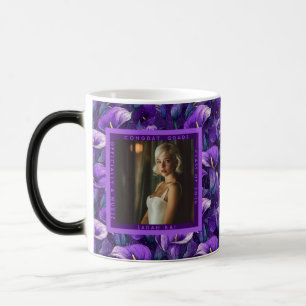 Mug Magic Fleurs de lys calla violets bienheureux pour la re