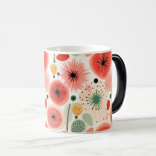 Mug Magic Fleurs florissantes en couleur complète (Devant droit)