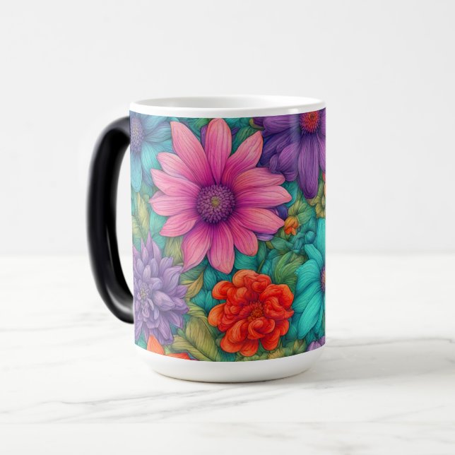 Mug Magic Fleurs sauvages Abstraites #23 - (Devant gauche)