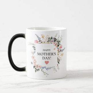 Mug Magic Floral Joyeux cadeau de la Fête des Mères pour MOM
