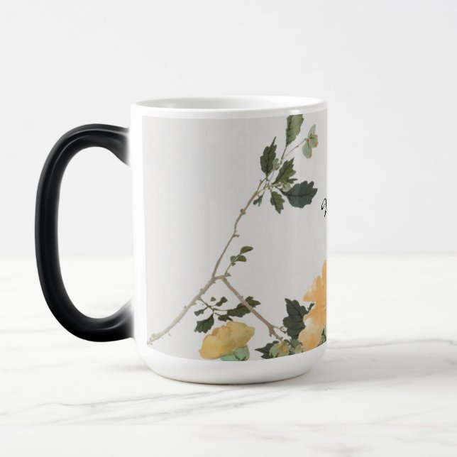 Mug Magic Flower and Bee Nature Art Design  (Gauche)