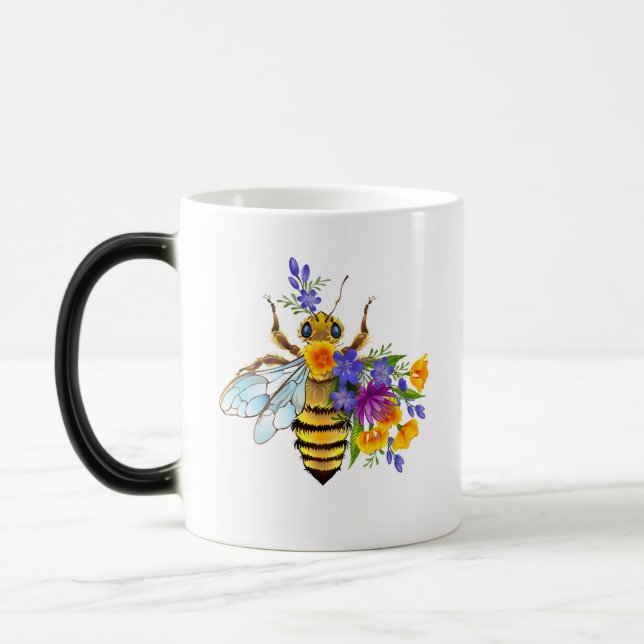 Mug Magic Flower bee with wild plants (Gauche)