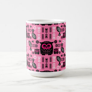Mug Magic Folk Art Nordic Owl
