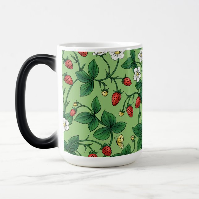 Mug Magic Fraises sauvages rouge/jaune/vert/ (Gauche)
