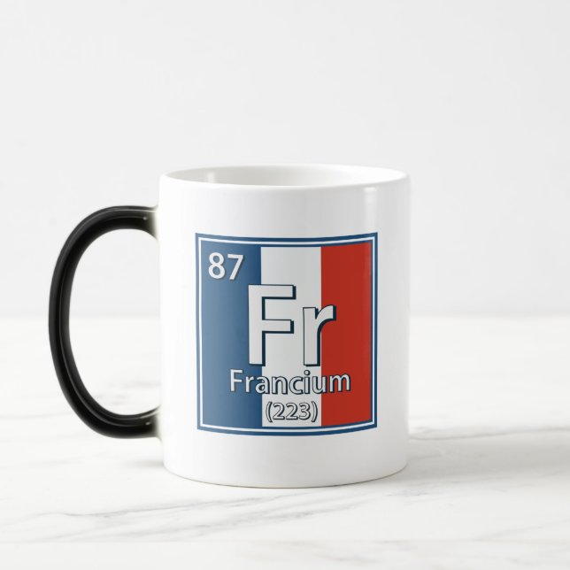 Mug Magic Francium - France Drapeau de la science française (Gauche)