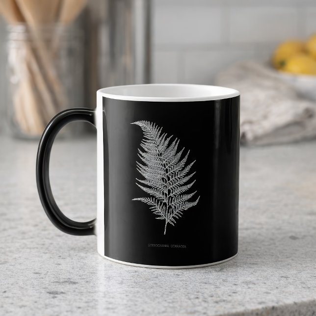 Mug Magic Frondes de fougère ocre, Gymnogramma Ochracea (Ochre Fern Frond, Gymnogramma Ochracea. Color Morph Mug)