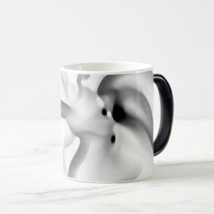 Mug Magic Frozen : gris Abstrait, blanc et noir