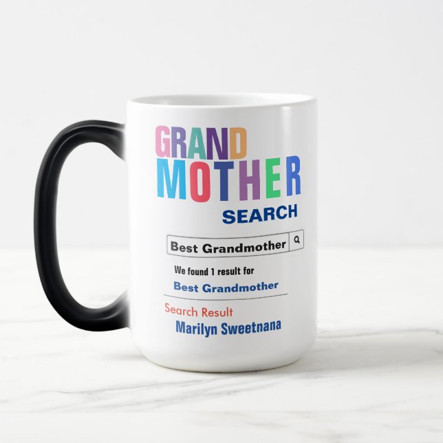 Mug Magic Funny Custom Meilleur Cadeau Grand-Mère (Gauche)