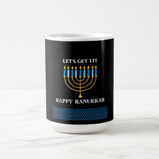 Mug Magic Funny Cute Blue Hanukkah Menorah Design