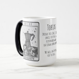 Mug Magic Funny Tarot Sanity Card Café