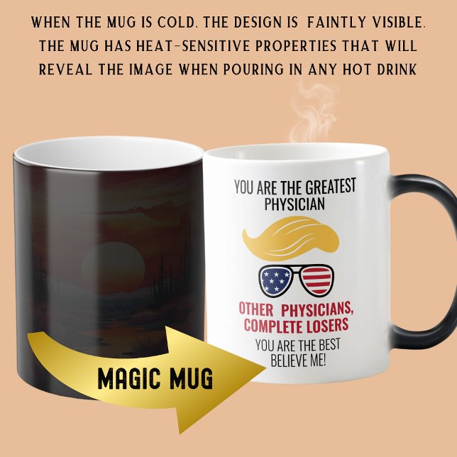 Mug Magic Funny Trump Meilleur médecin (Créateur téléchargé)