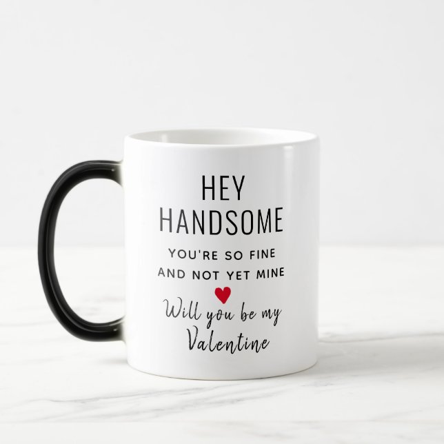 Mug Magic Funny Valentines Day beau poème de copain (Gauche)