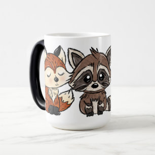 Mug Magic Furry Friends Raccoon, Fox et Squirrel