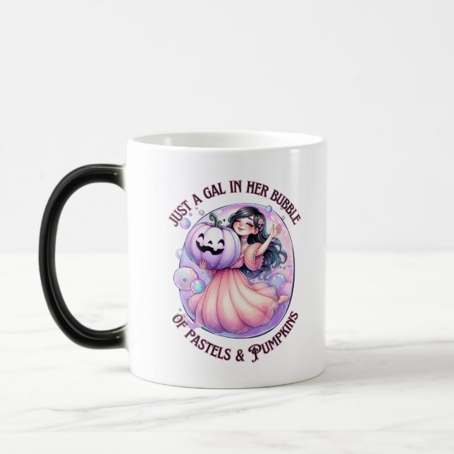Mug Magic Gal dans sa bulle des Pastels & Citrouilles (Gauche)