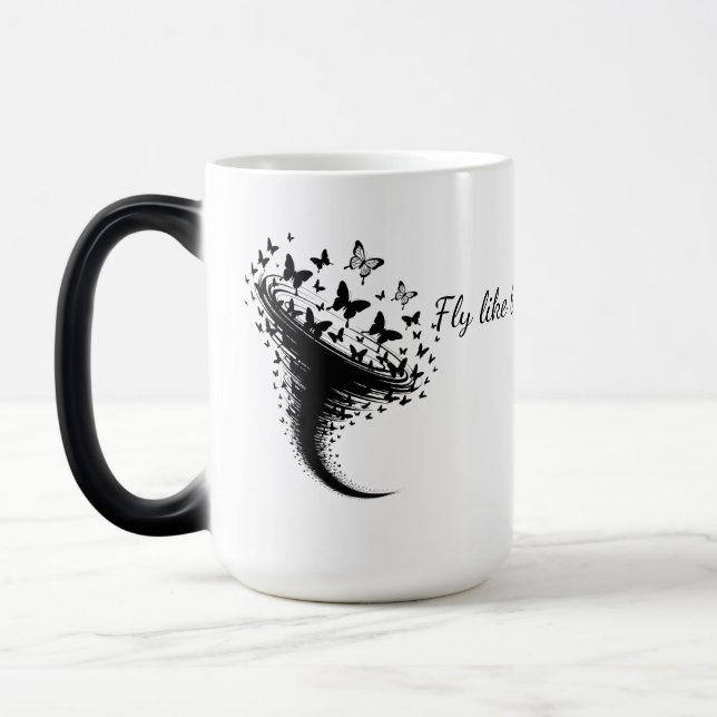 Mug Magic Gobelet avec des ailes de papillon (Gauche)
