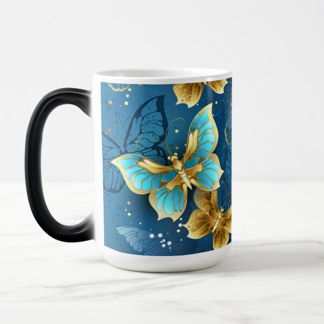 Mug Magic Golden butterflies (Gauche)