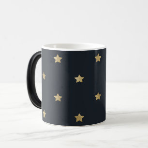 Mug Magic Golden Stars on Midnight Black