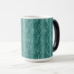 Mug Magic Gouttes de pluie sur du métal vert