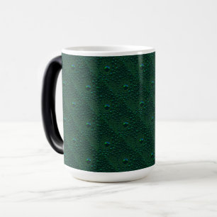 Mug Magic Gouttes d'eau sur métal vert