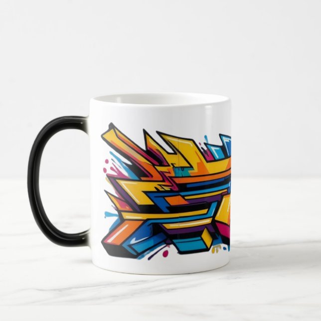 Mug Magic Graffiti urbain coloré (Gauche)