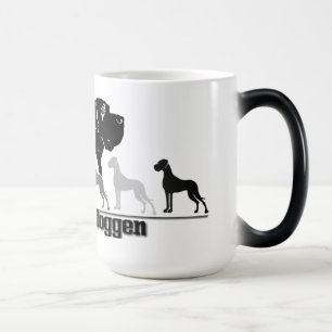 Mug Magic Grand Danois Noir Blanc