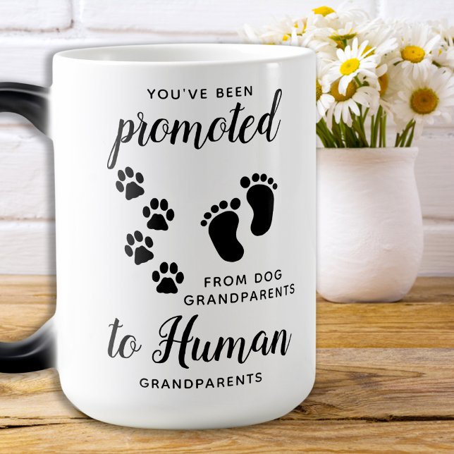 Mug Magic Grand-Parents De Chiens Promus À Grand-Mère Humain (Créateur téléchargé)