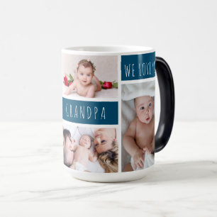 Mug Magic Grand-père We Love You Photo Collage