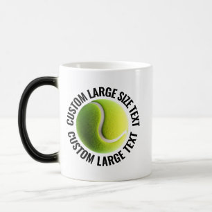 Mug Magic Grand Texte & Balle de Tennis 325ml Personnalisé C