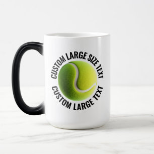 Mug Magic Grand Texte & Balle de Tennis 425g Personnalisé Ch