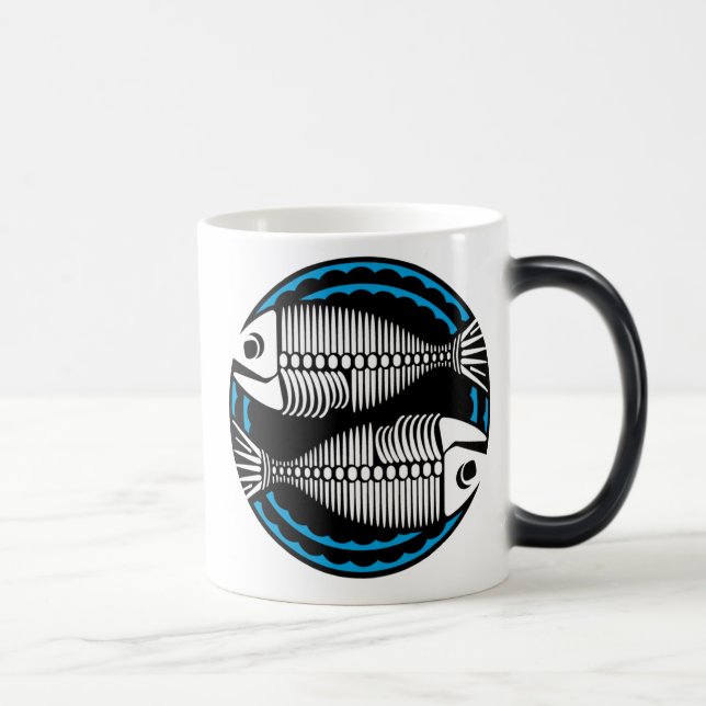 Mug Magic Graphique Poissons Skeletons (Droite)